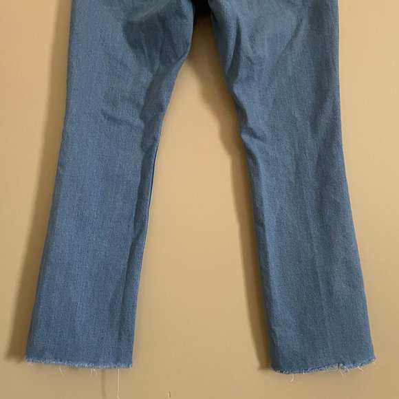 Everlane 90's Style Raw Hem Kick Crop Jeans Size 28 Regular - Picture 8 of 9